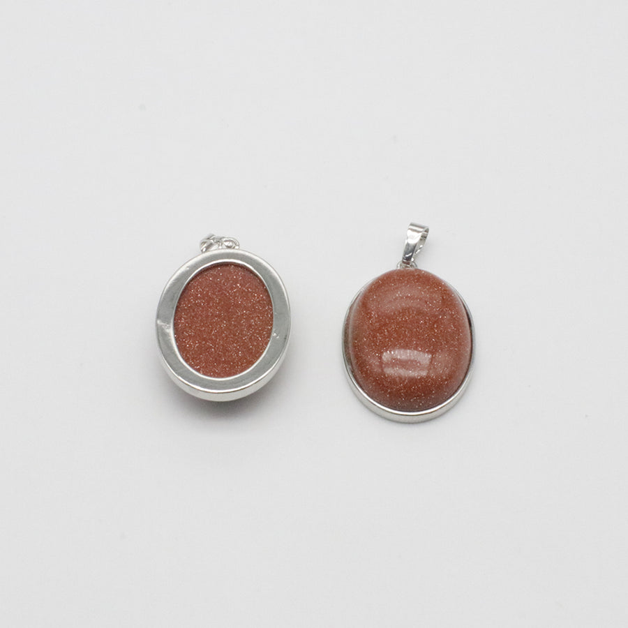 Natural Stone Oval Shape Pendant Price For 10 PCS