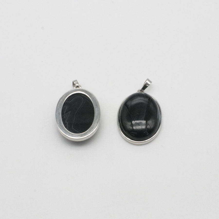 Natural Stone Oval Shape Pendant Price For 10 PCS