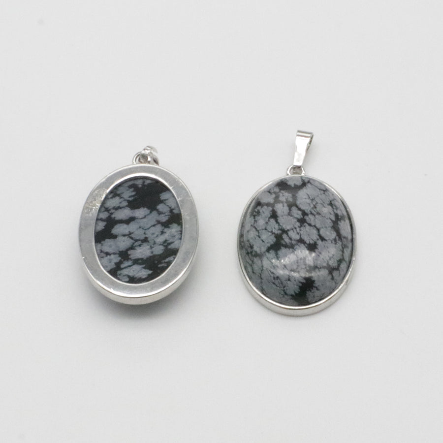 Natural Stone Oval Shape Pendant Price For 10 PCS