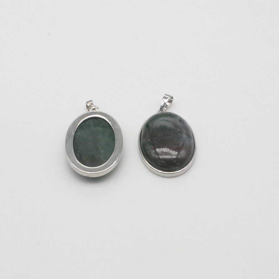Natural Stone Oval Shape Pendant Price For 10 PCS