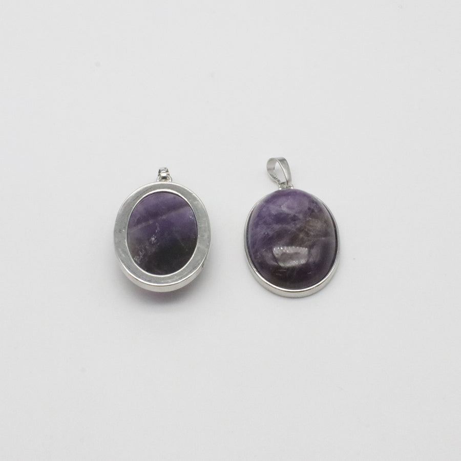 Natural Stone Oval Shape Pendant Price For 10 PCS