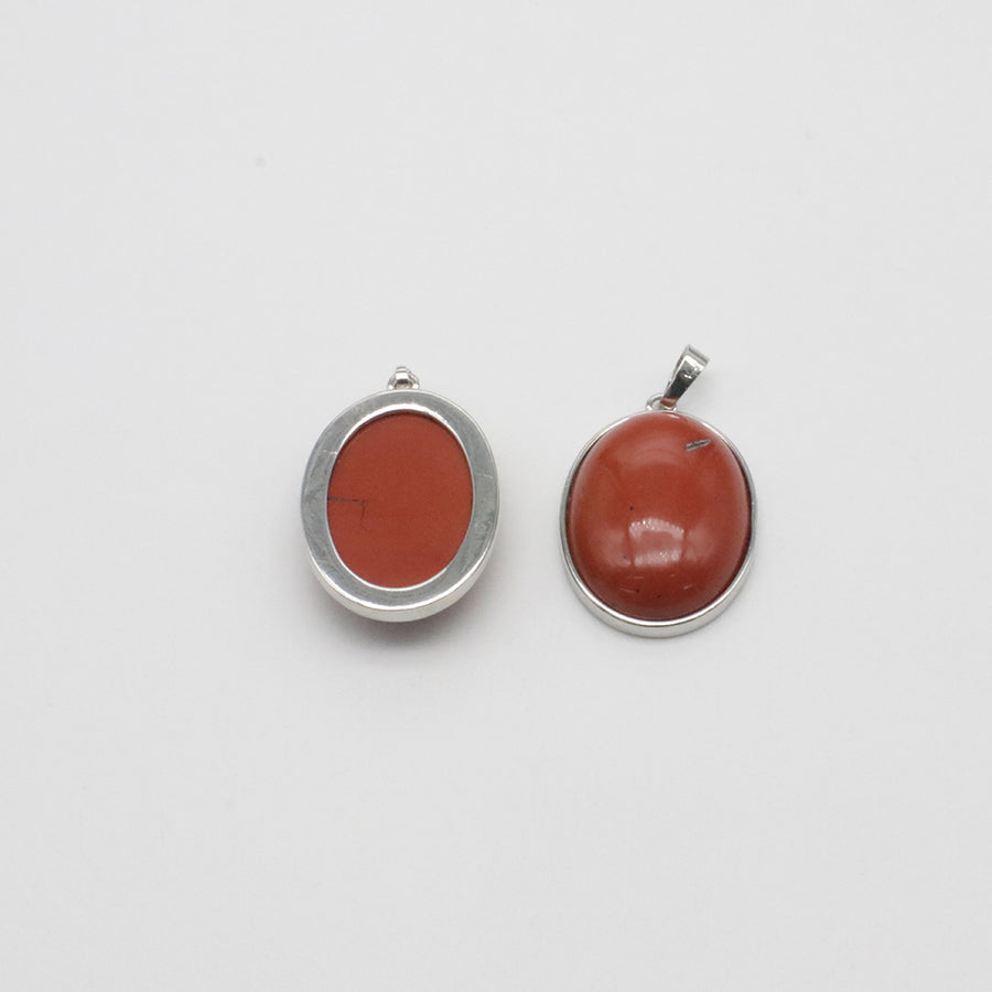 Natural Stone Oval Shape Pendant Price For 10 PCS