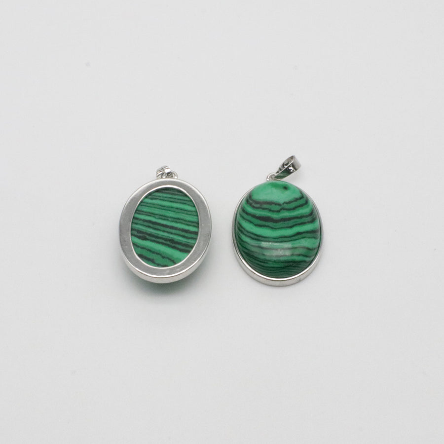 Natural Stone Oval Shape Pendant Price For 10 PCS