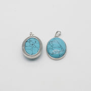 Natural Stone Oval Shape Pendant Price For 10 PCS