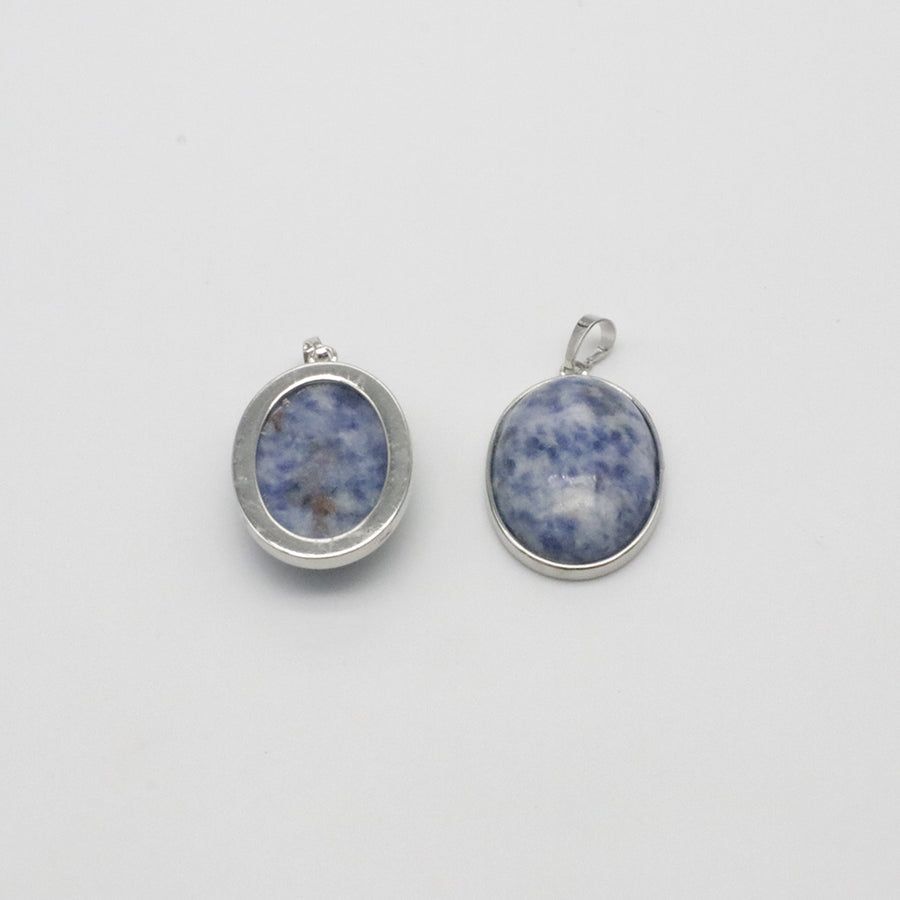 Natural Stone Oval Shape Pendant Price For 10 PCS