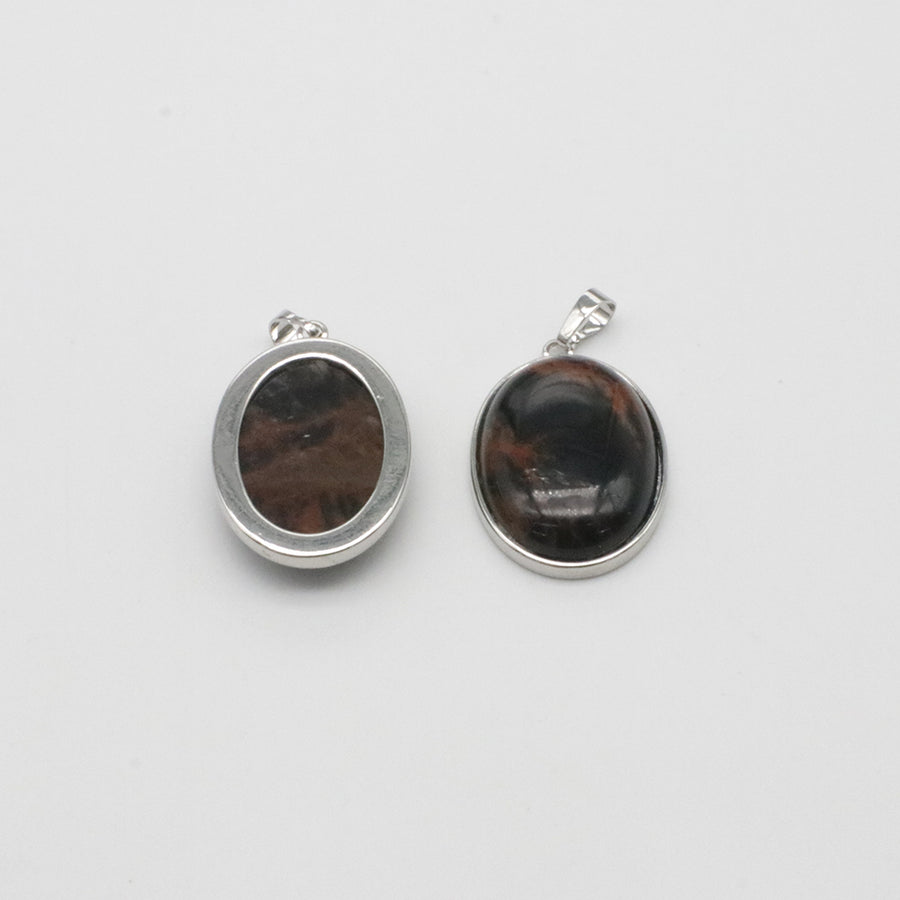 Natural Stone Oval Shape Pendant Price For 10 PCS