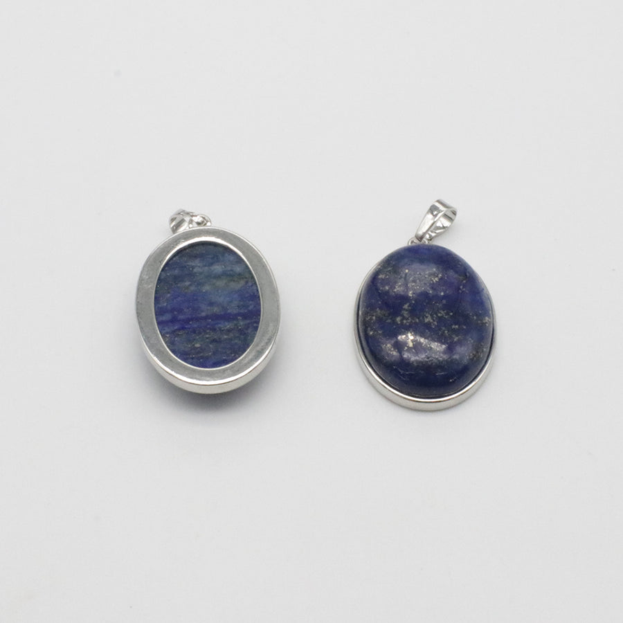 Natural Stone Oval Shape Pendant Price For 10 PCS