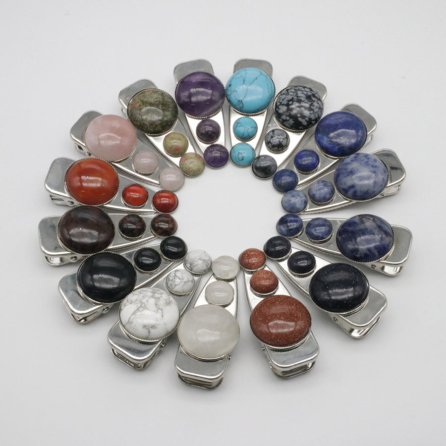Natural Stone Hair Clip Price For 10 PCS
