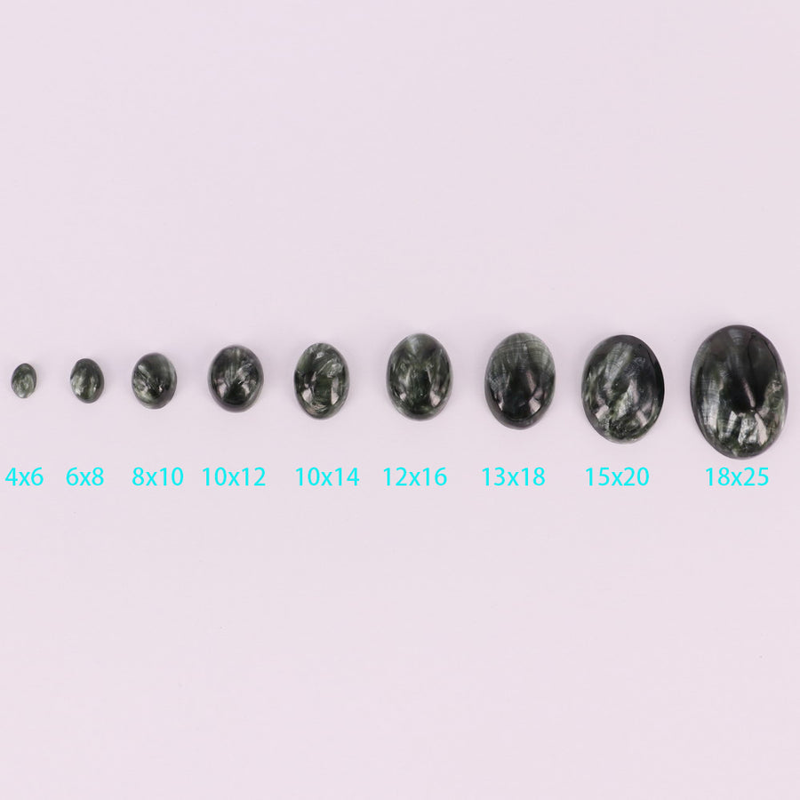 Full Size Of Natural Seraphinite Oval Cabochon Price For 10 PCS