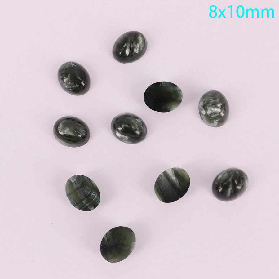 Full Size Of Natural Seraphinite Oval Cabochon Price For 10 PCS