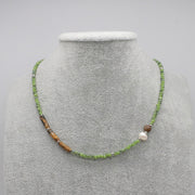 Nice Simple Natural Stone Beads Necklace