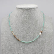 Nice Simple Natural Stone Beads Necklace