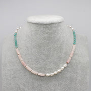 Nice Simple Style of Natural Stone Beads Pearl Necklace