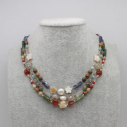 Nice Autumn Winter Season Gemstone Beads Necklace