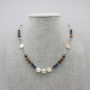 Nice Autumn Winter Season Gemstone Beads Necklace