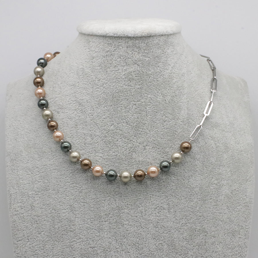 Nice Shell Pearl Beads Inverse Style Design Choker