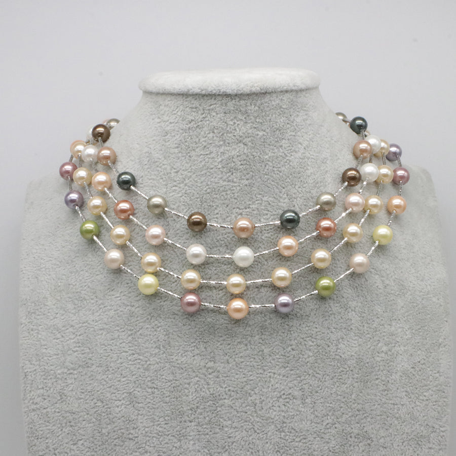 Nice Shell Pearl Beads Necklace