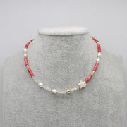 Nice Baluoke Fresh Water Pearl With Imperial Stone Choker