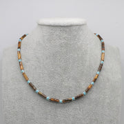 Nice Simple Imperial Stone Round Tube Choker