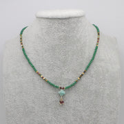 Nice Small Glass Beads Hand Made Necklace