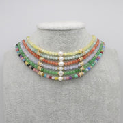 Nice Colourful China Jade Beads Necklace