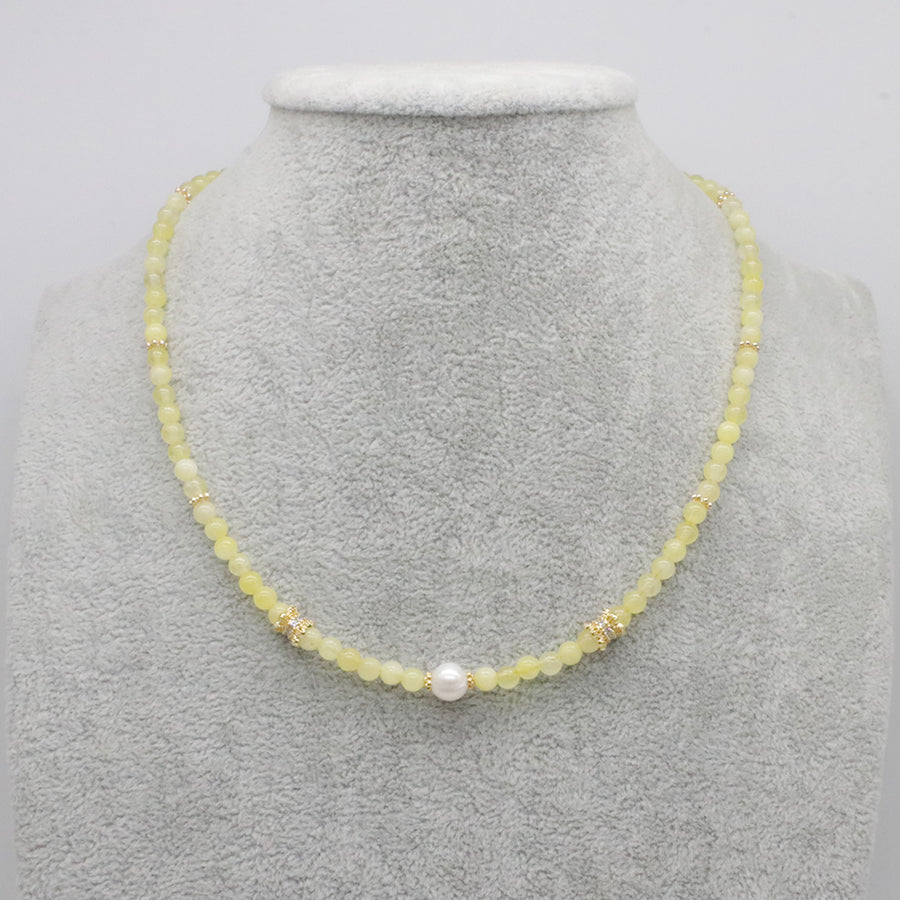 Nice Colourful China Jade Beads Necklace