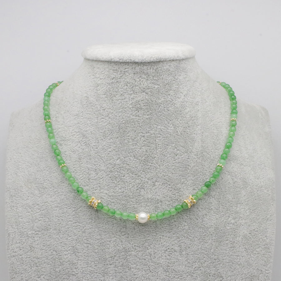 Nice Colourful China Jade Beads Necklace