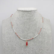 Nice Small Natural Stone Beads Necklace