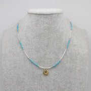 Nice Small Natural Stone Beads Necklace