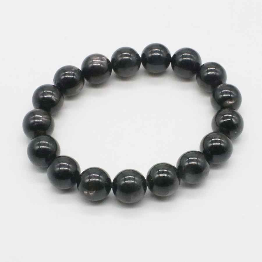 12 mm Natural Hypersthene Bracelet