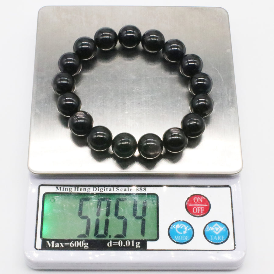 12 mm Natural Hypersthene Bracelet