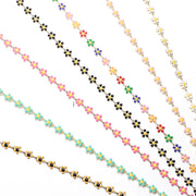 6 mm Plum Blossom Enamel Chain