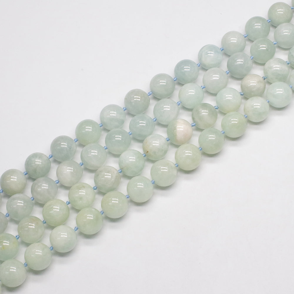 7mm 10mm 15mm Aquamarine Loose Beads Strand