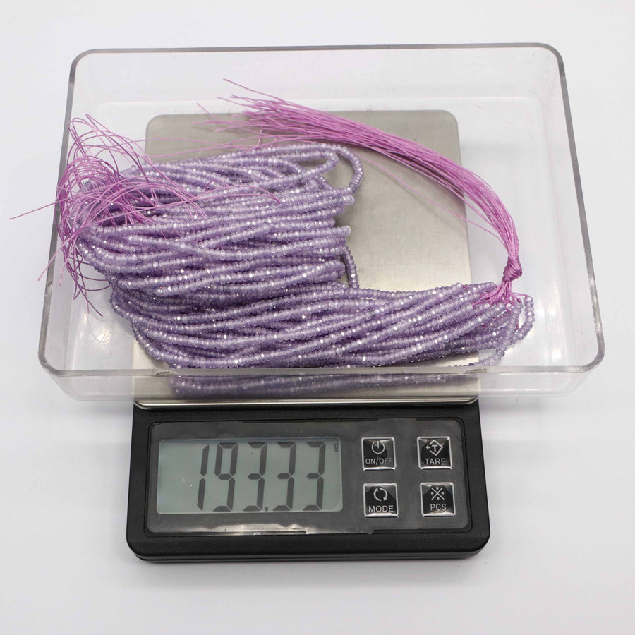 Contas de pedra naturais redondas de 2 mm facetadas para preço de material de design de joias para 5 fios