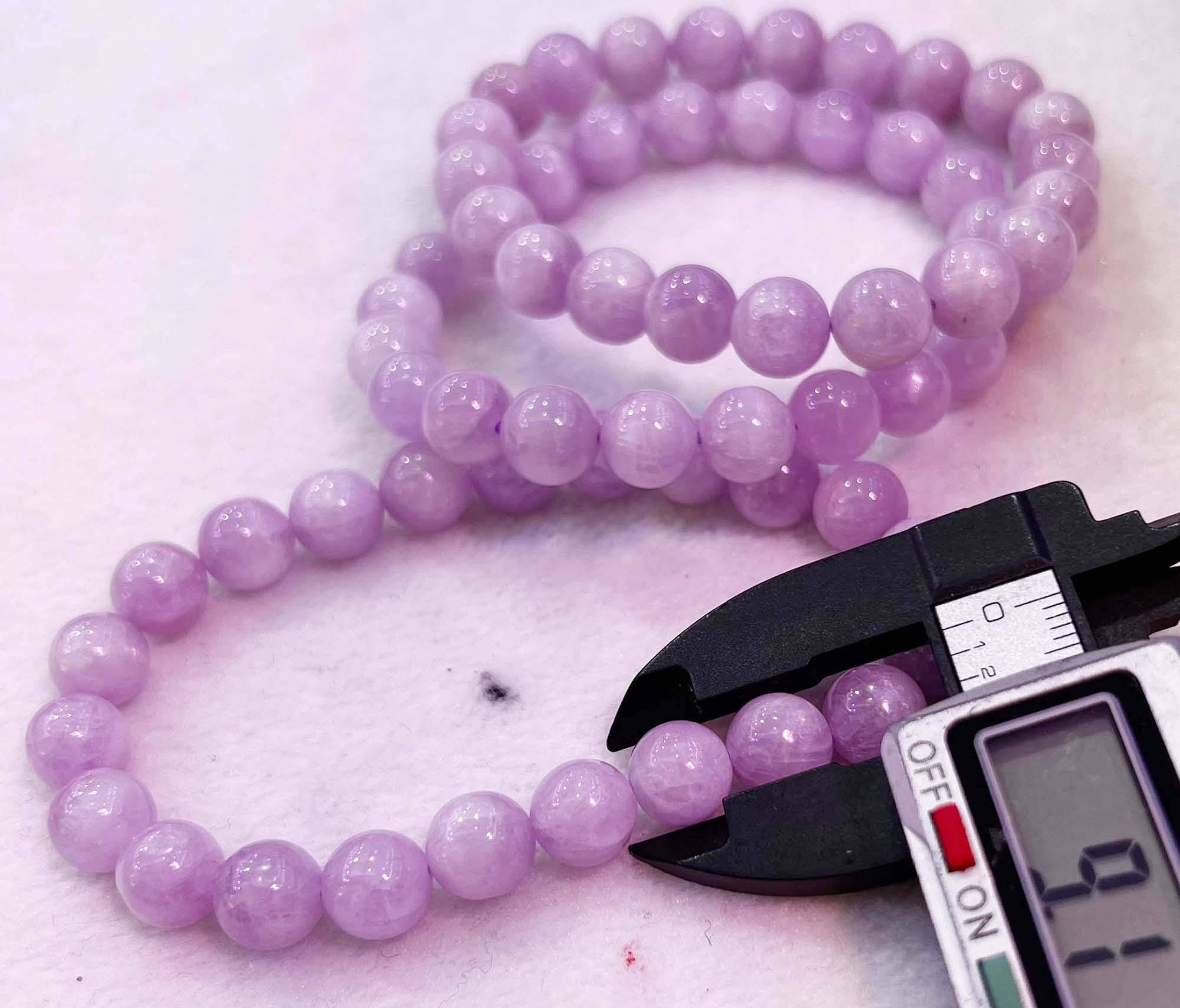 Pulseiras de Kunzite natural