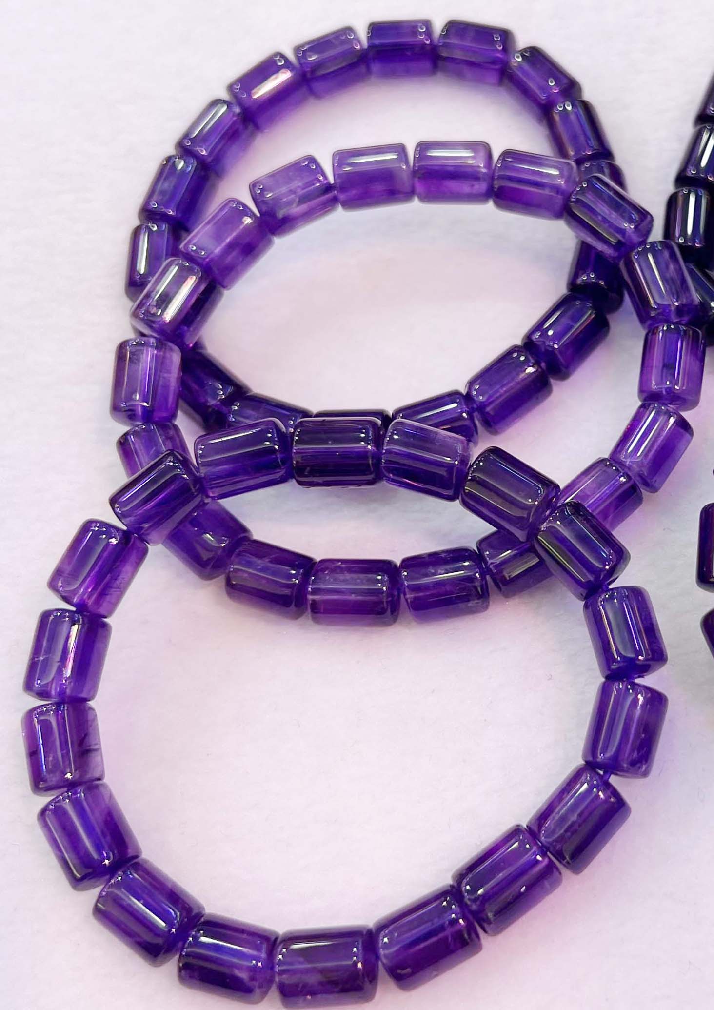 Armbänder aus natürlichem Amethystrohr